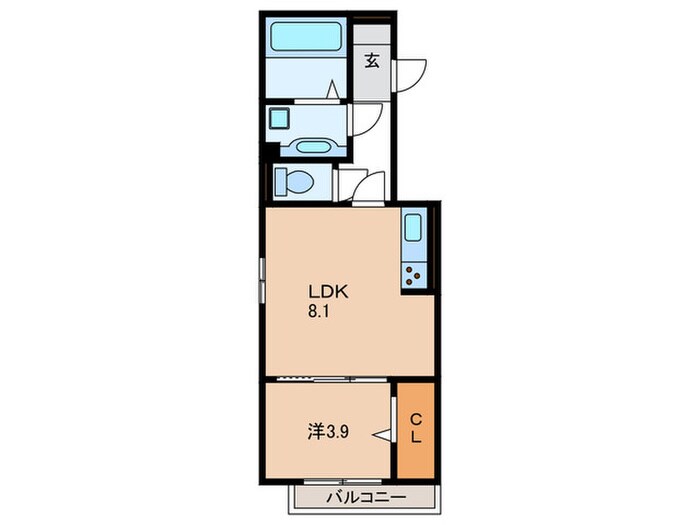 間取り図 ブリランテ川西通A