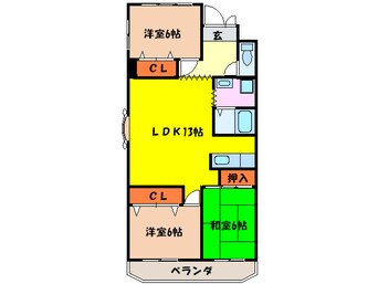 間取図 グレイス永田３号館