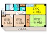 コンプリーション１ 3DKの間取り