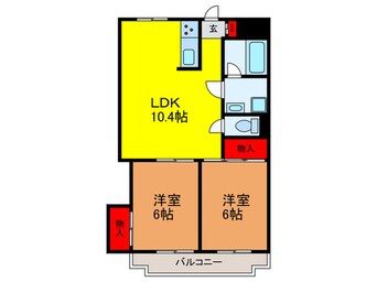 間取図 メゾンド－ル忍ヶ丘