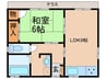花屋敷1丁目828平屋 1LDKの間取り