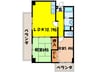 ヴァンヴェ－ル川西 2LDKの間取り
