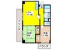 ヴァンヴェ－ル川西 2LDKの間取り