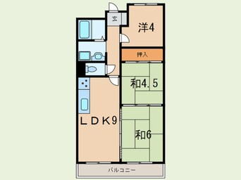 間取図 クレセント東灘（402）