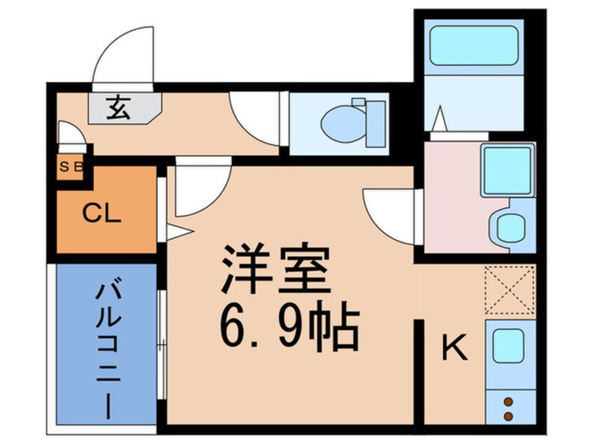 間取図 ハーモニーテラス歌島Ⅵ