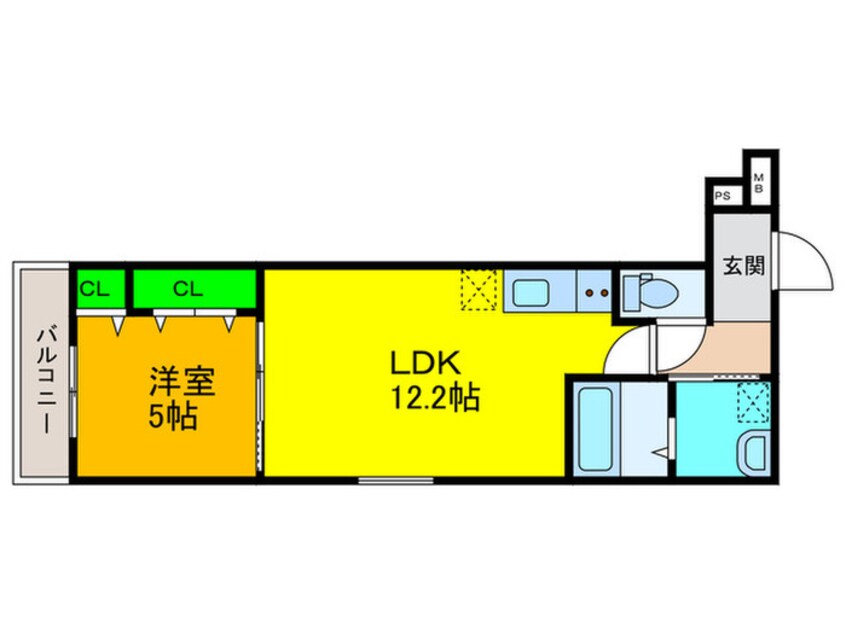 間取図 フジパレス堺鳳駅北Ⅰ番館