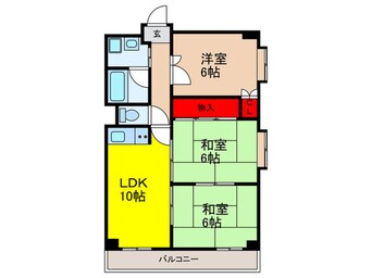間取図 レクシア北条