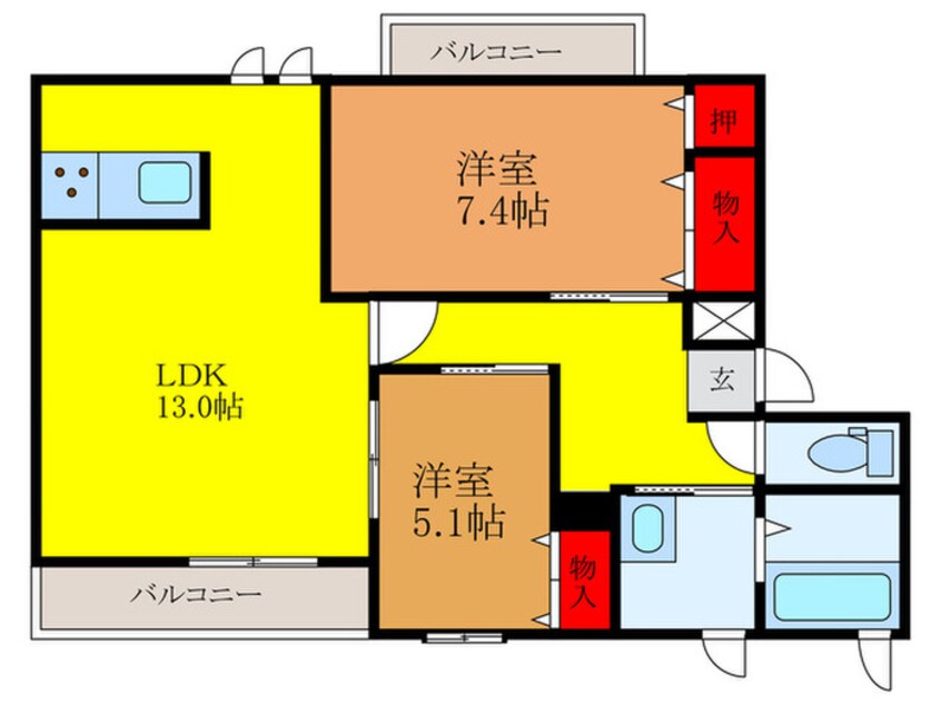 間取図 VILLAGIO光