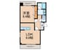 CASA DE オカダ 1LDKの間取り