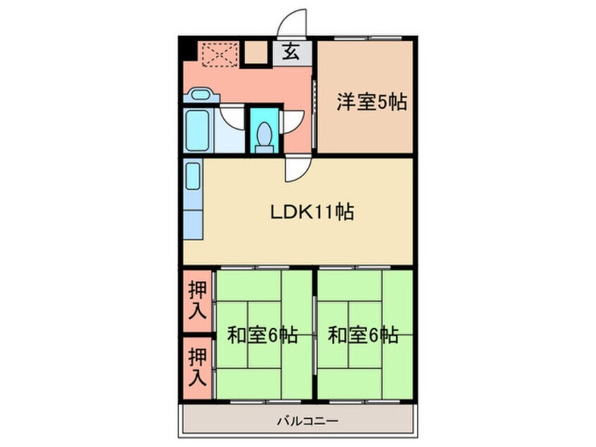 間取図 アビタ山本