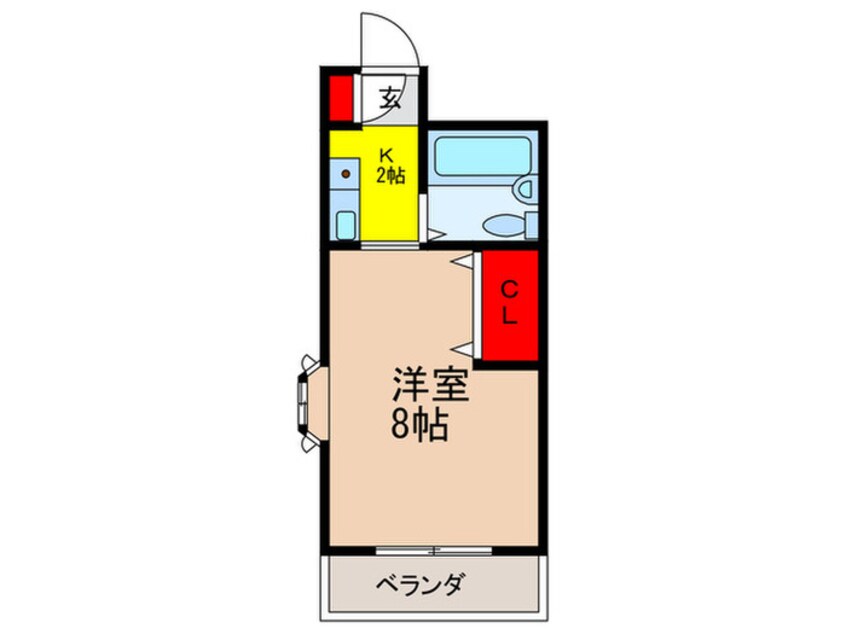 間取図 クレ－ル豊中