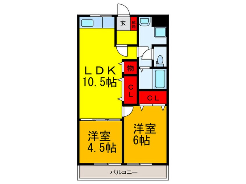 間取図 第２コ－ポ平野