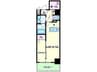 ソシオ心斎橋 1LDKの間取り