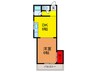 喜多マンション 1DKの間取り