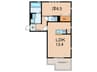 Casa　Erben 1LDKの間取り