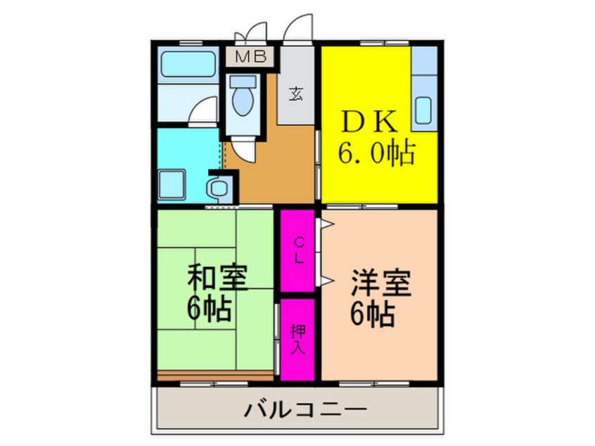 間取図 田中マンション