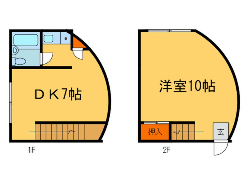 間取図 ビ－ロックカグラオカ