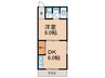 馬場文化 1DKの間取り