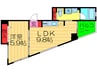 ピコットⅦ 1LDKの間取り