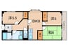 ノーアⅡ番館 3DKの間取り