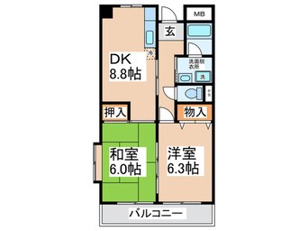 間取図 スギヒラハイツ