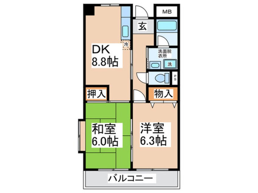 間取図 スギヒラハイツ