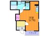 マインネスト 1Rの間取り
