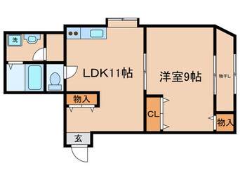 間取図 スカイコ－ト大津中央２