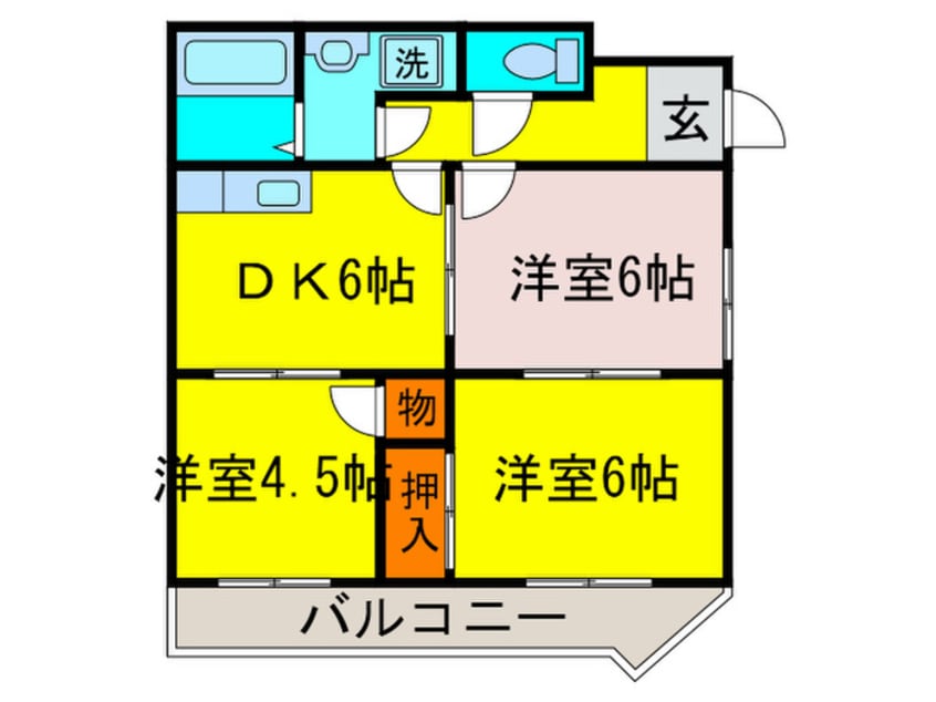 間取図 レジデンスミミー