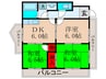 レジデンスミミー 3DKの間取り
