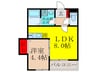 ジラフ吹田内本町 1LDKの間取り
