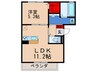 サフィールＫ 1LDKの間取り