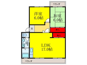 間取図 ヴェルドミール茨木