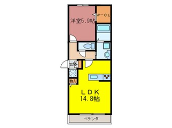 間取図 コンフォ－ト蛍池