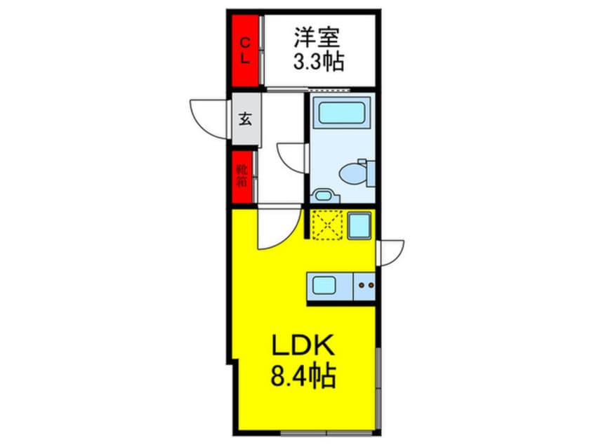 間取図 フローレス緑地公園