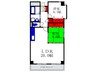 ルモン北桜塚（503） 2LDKの間取り