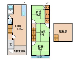 間取図 八雲東町貸家