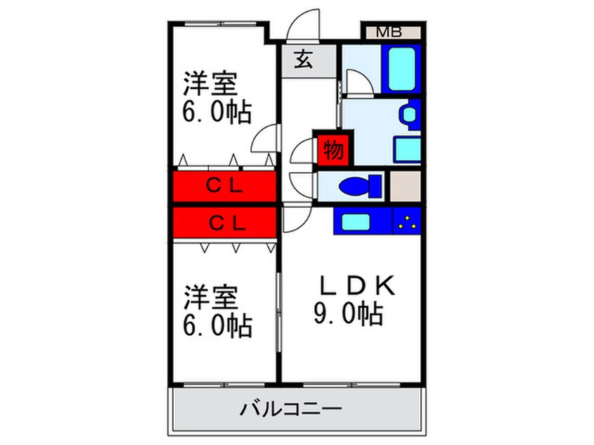 間取図 NLC豊中グリーンプレイスⅢ