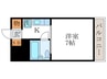 HAL京大桂 1Kの間取り