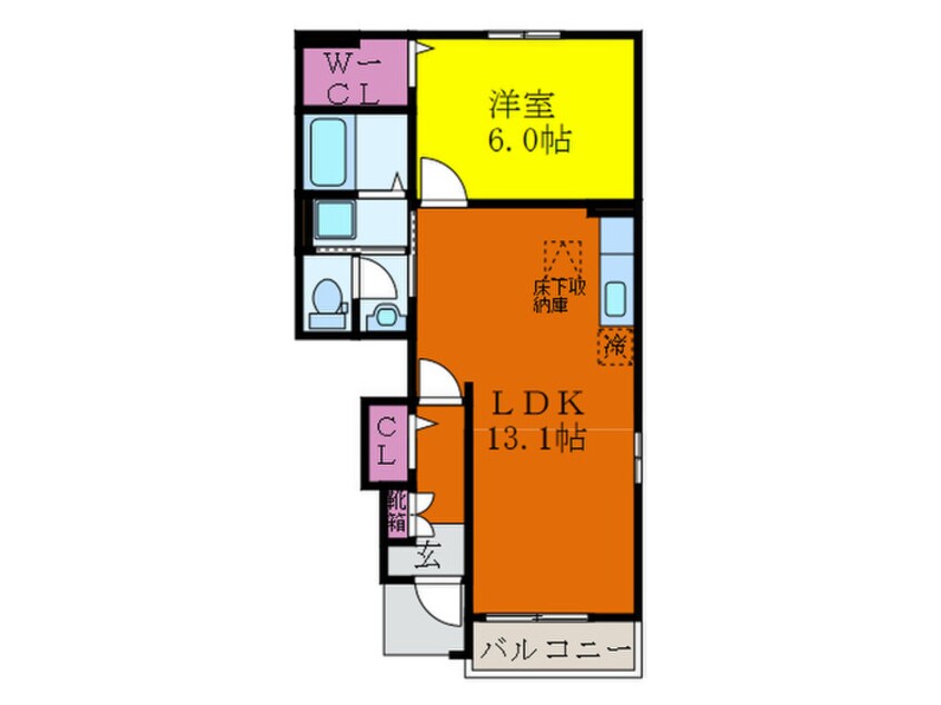 間取図 フロントリバ－レジデンス