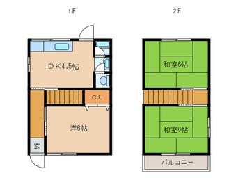 間取図 福田町貸家