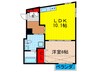 アリーナ大池 1LDKの間取り
