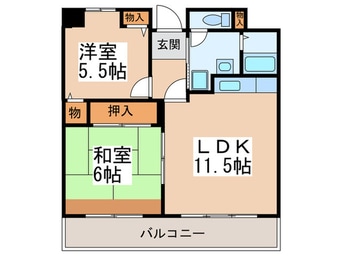 間取図 アロースあびこ
