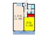 ミスターＫ上新庄 1LDKの間取り