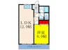 ミスターＫ上新庄 1LDKの間取り