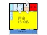 ミスターＫ上新庄 1Rの間取り