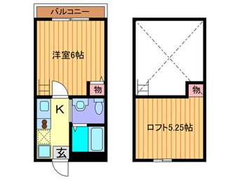 間取図 ロフティ西ノ京Ⅱ