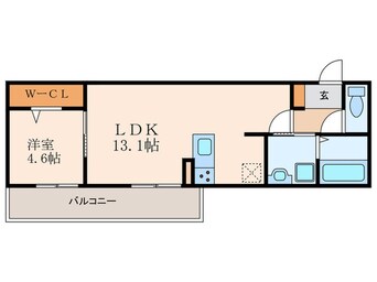 間取図 D-room西院