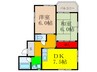 マ－ブルハイム 2DKの間取り