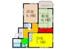 マ－ブルハイム 2DKの間取り
